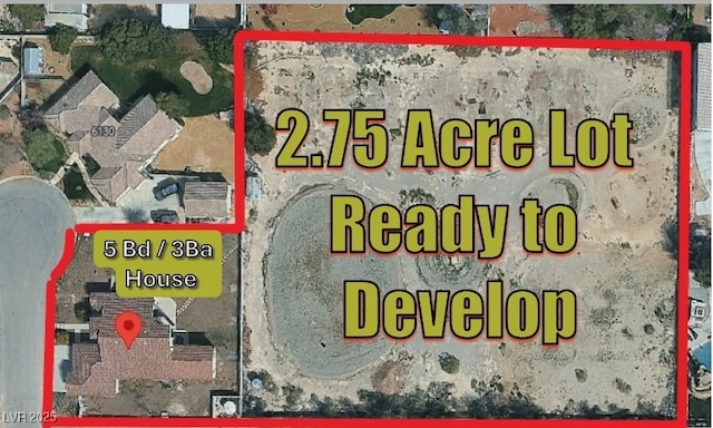 6120 Farm Rd, Las Vegas, NV 89131 - map / location with property boundaries highlighted