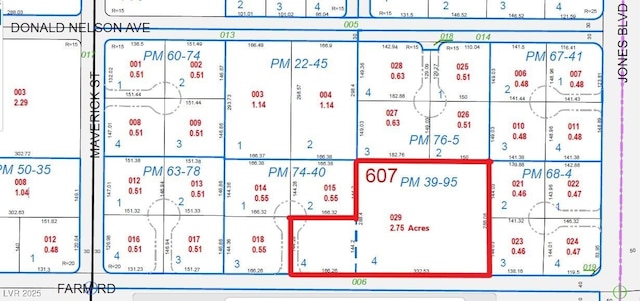 6120 Farm Rd, Las Vegas, NV 89131 - map of parcels