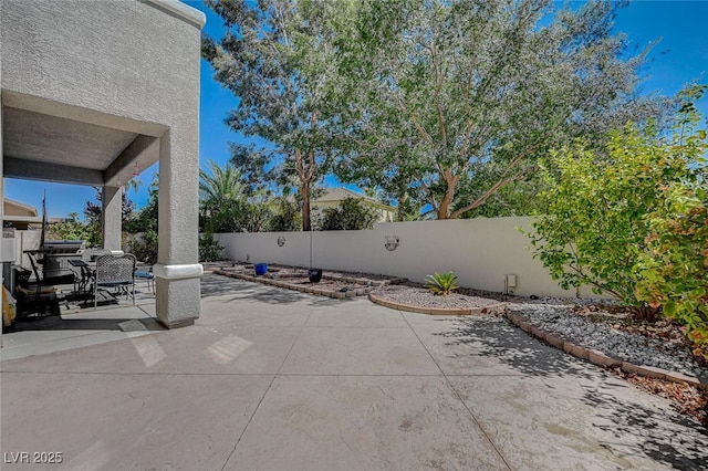 view of patio / terrace with a fenced backyard