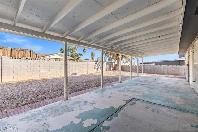 view of patio / terrace featuring a fenced backyard