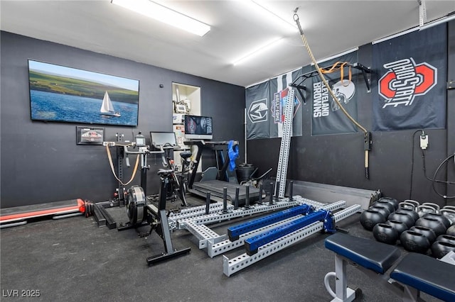 view of exercise room