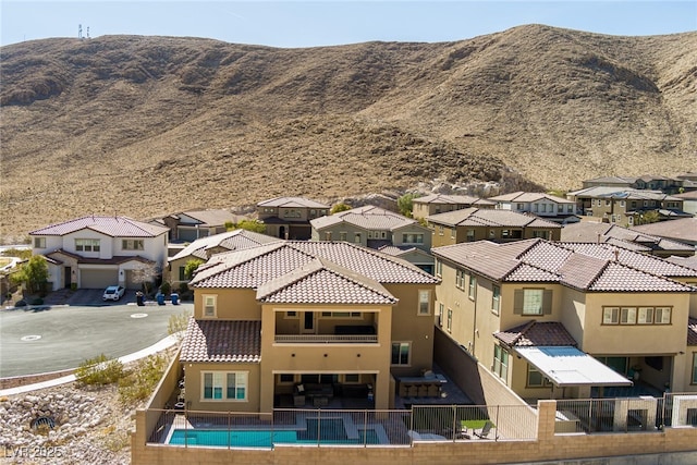 mountain view featuring a residential view