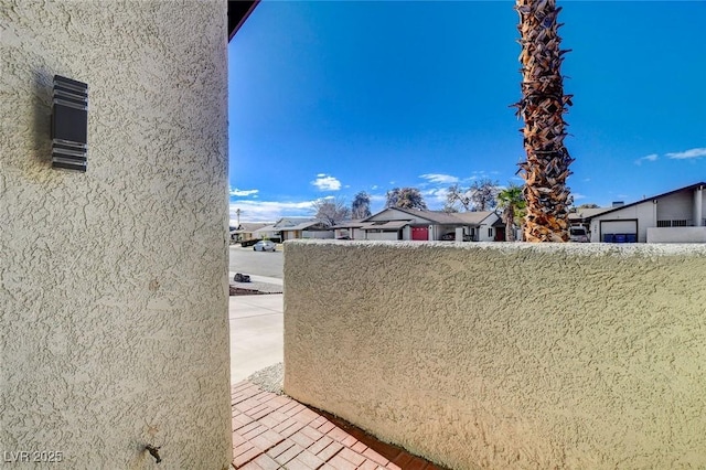 balcony featuring a residential view