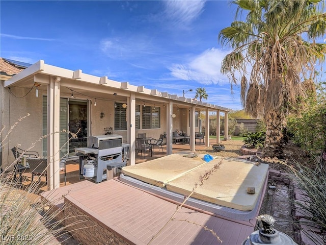 view of patio / terrace with area for grilling