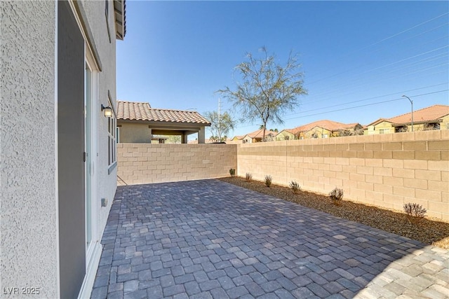 view of patio / terrace with a fenced backyard