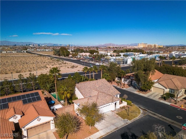 bird's eye view featuring a residential view