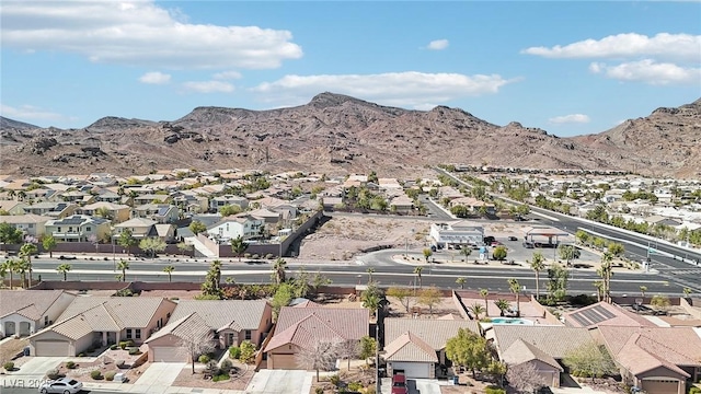 view of mountain feature featuring a residential view