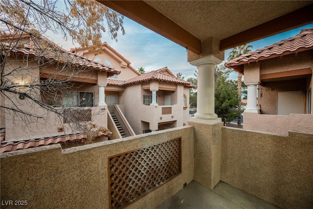 view of balcony