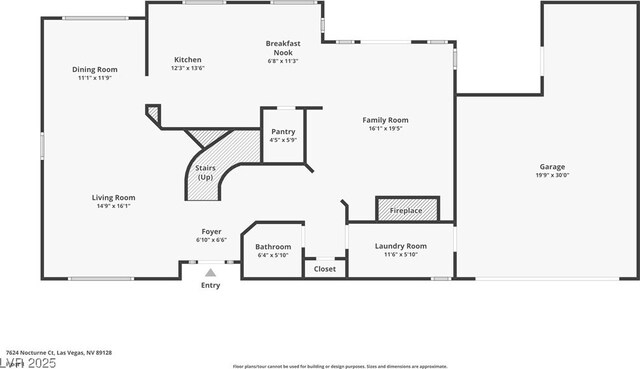 7624 Nocturne Ct, Las Vegas, NV 89128 - room layout