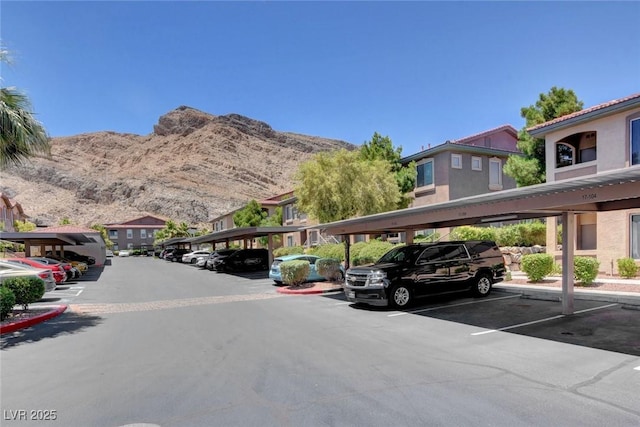 view of street featuring a mountain view