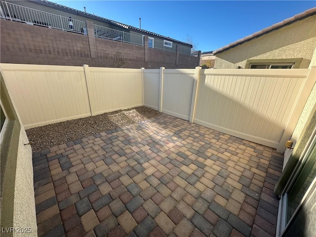 view of patio / terrace featuring a fenced backyard