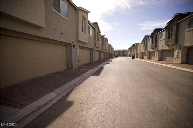 view of street featuring a residential view