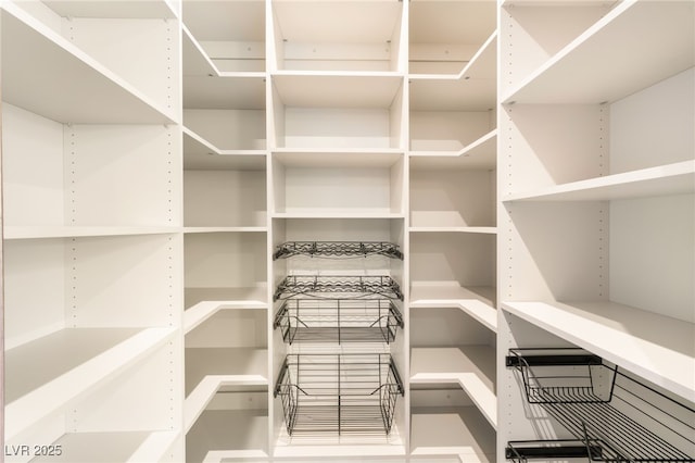 view of storage area