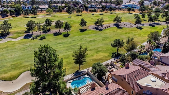 drone / aerial view with a residential view