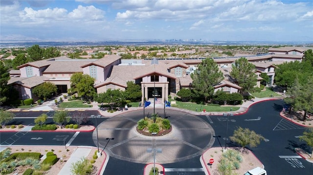 aerial view featuring a residential view