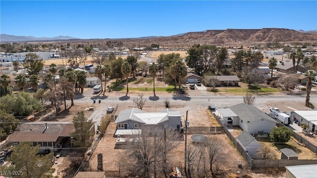 bird's eye view with a mountain view and a residential view
