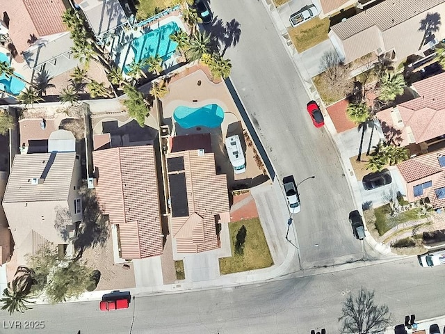 bird's eye view featuring a residential view