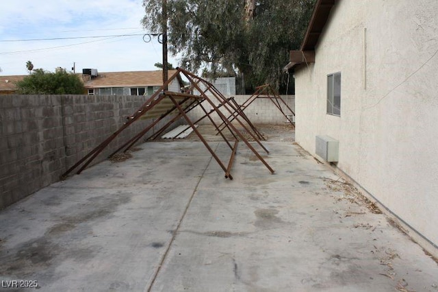 view of patio / terrace featuring a fenced backyard