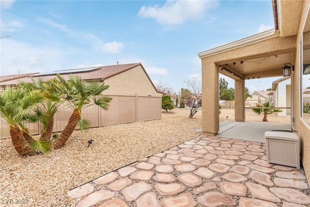 view of patio with fence