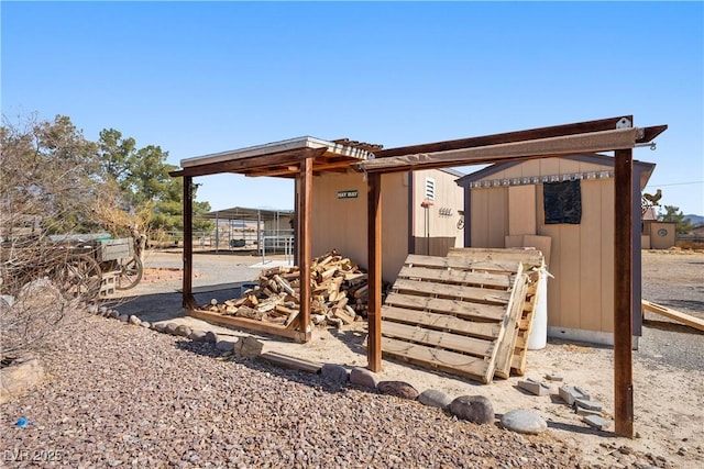 view of outbuilding