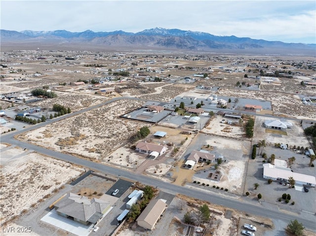 aerial view featuring a mountain view