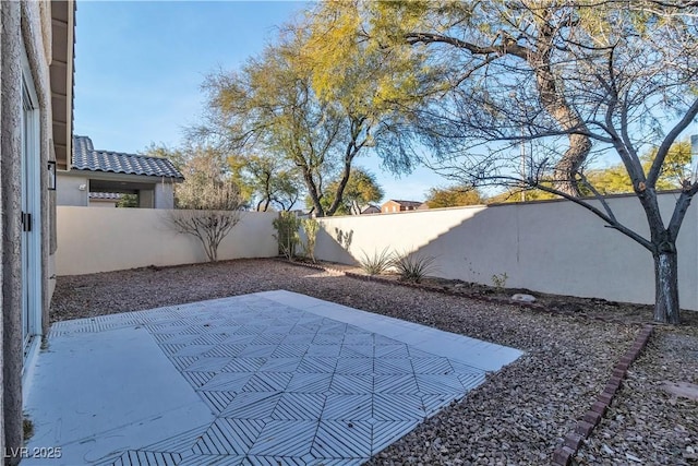 view of patio / terrace featuring a fenced backyard