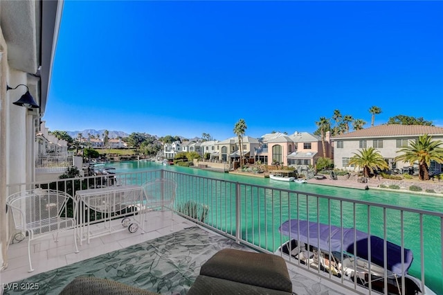 balcony featuring a residential view