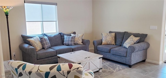 7910 Shimmery St, North Las Vegas, NV 89084 - living area featuring baseboards and light tile patterned floors