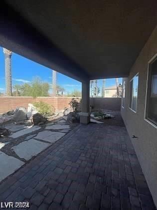 view of patio / terrace with a fenced backyard