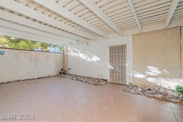 view of patio with fence