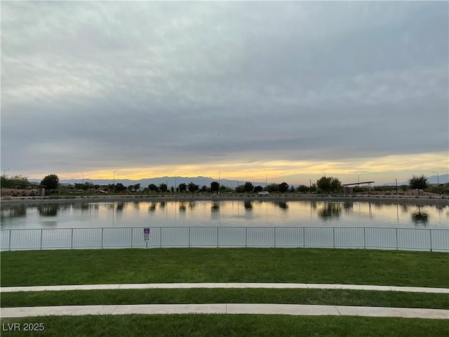 view of water feature