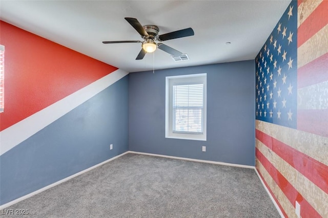 981 Soaring Moon Dr, Henderson, NV 89015 - unfurnished room with ceiling fan, carpet flooring, and baseboards