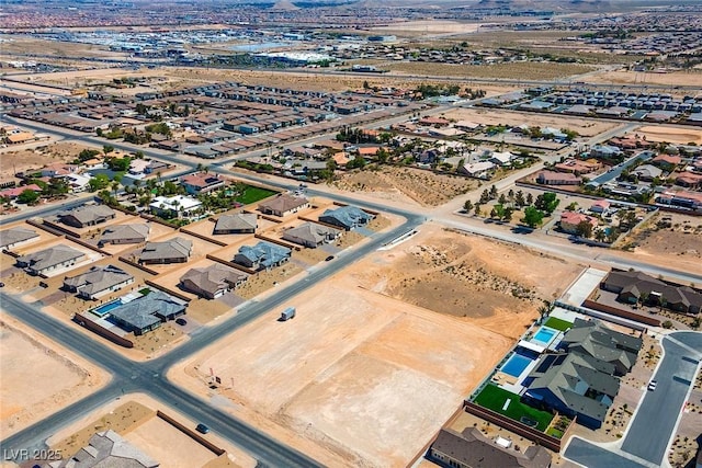 bird's eye view featuring a residential view