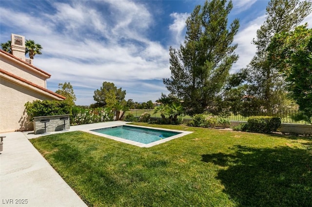 7999 Pinnacle Peak Ave, Las Vegas, NV 89113 - view of pool with a lawn