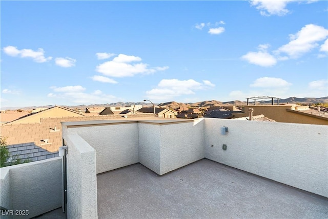 balcony featuring a residential view