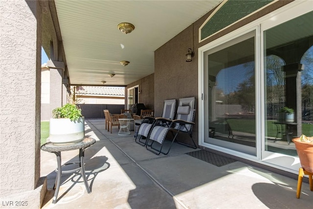 view of patio / terrace featuring outdoor dining space