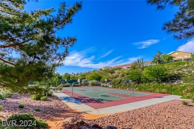 view of sport court with community basketball court