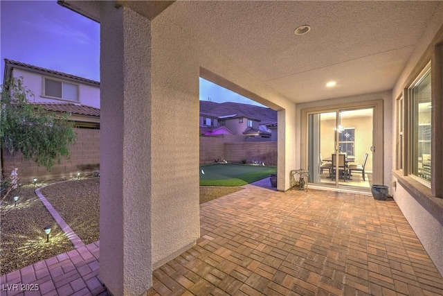 view of patio / terrace with a fenced backyard