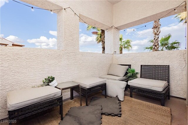 view of patio / terrace featuring an outdoor hangout area