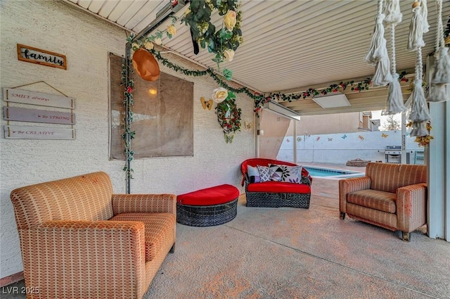 view of patio / terrace featuring a grill