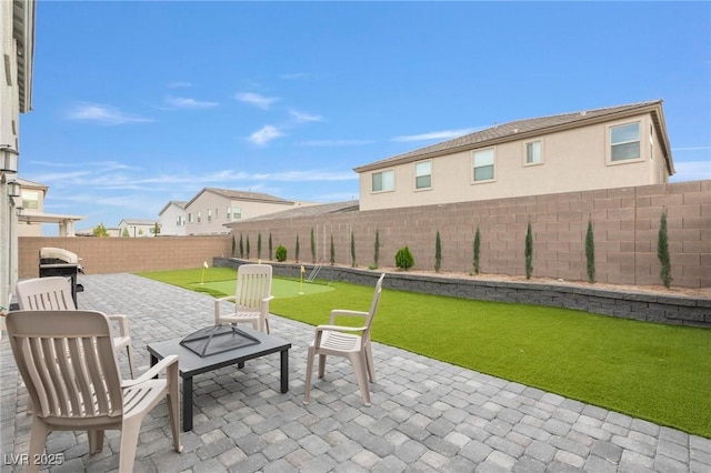 view of patio / terrace featuring a fenced backyard