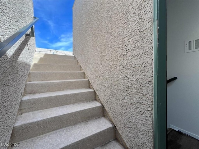 stairway with visible vents