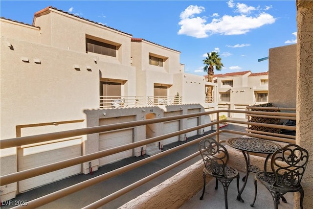 balcony featuring a residential view