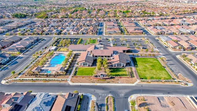 aerial view featuring a residential view