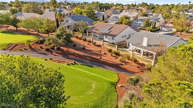 bird's eye view with a residential view