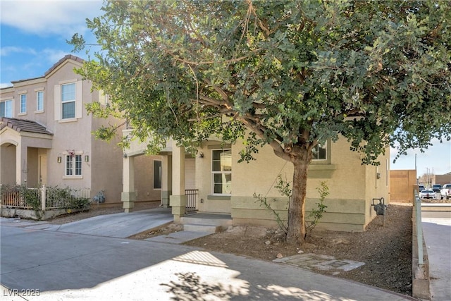 view of front of home featuring stucco siding