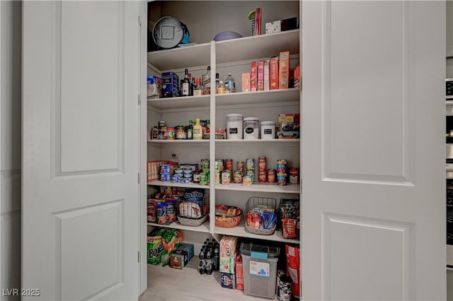 view of pantry