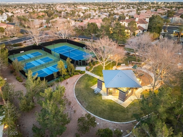 drone / aerial view featuring a residential view