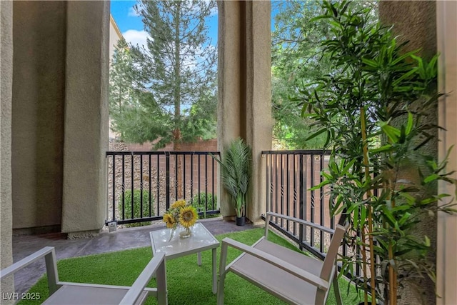 view of balcony