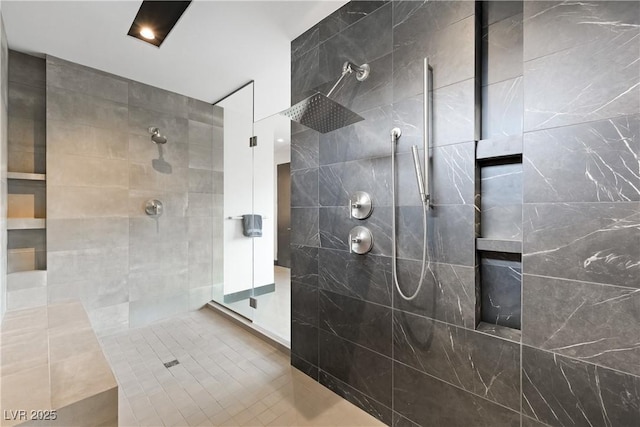 bathroom featuring walk in shower